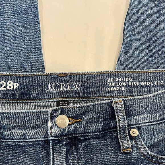 J.Crew | 84 Low Rise Wide Leg Jeans | 28P - Picture 6 of 7